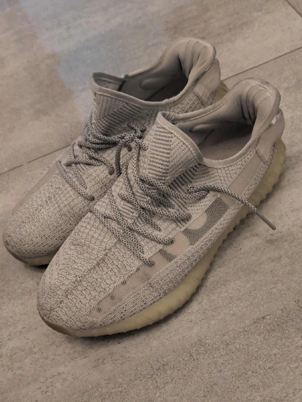 adidas Yeezy Boost 350 V2 — Light Gray and Cream